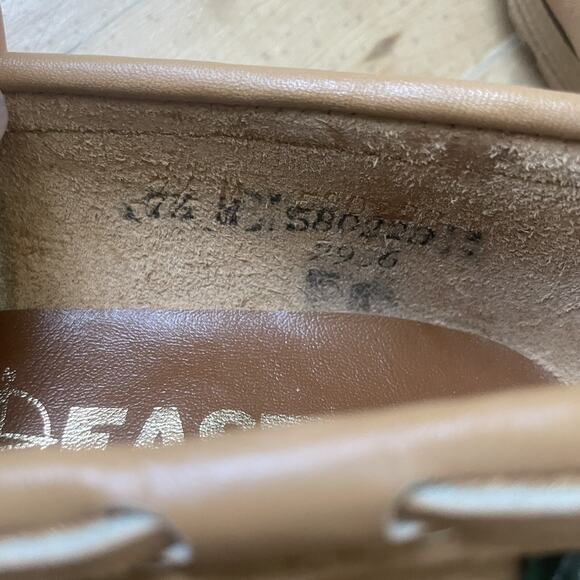 Eastland Womens Wedge Loafers Tan Size 7.5 NWOB Made In U.S.A Leather - Picture 8 of 12